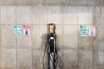Free EV charging stations in on site parking garage 